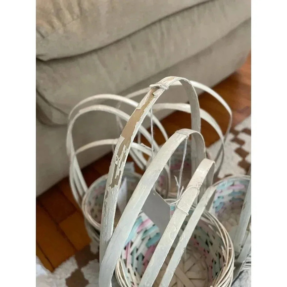 13 Vintage NEW Pastel Small Easter Baskets - Picture 10 of 10